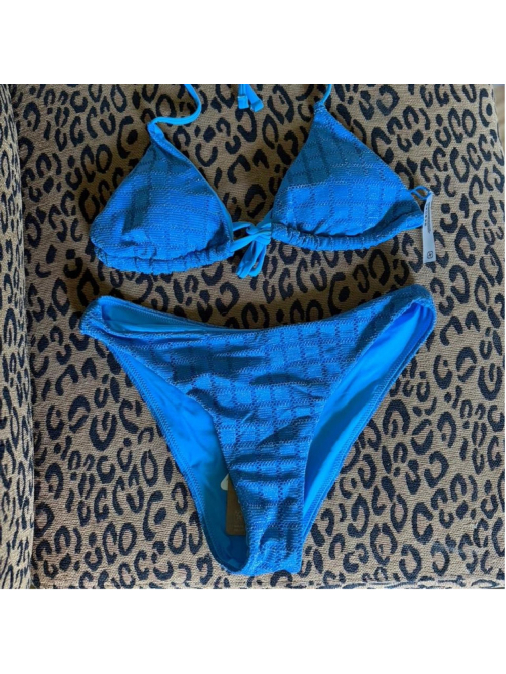 NWT Berlook Blue 3 Piece Bikini Set - Picture 2 of 7